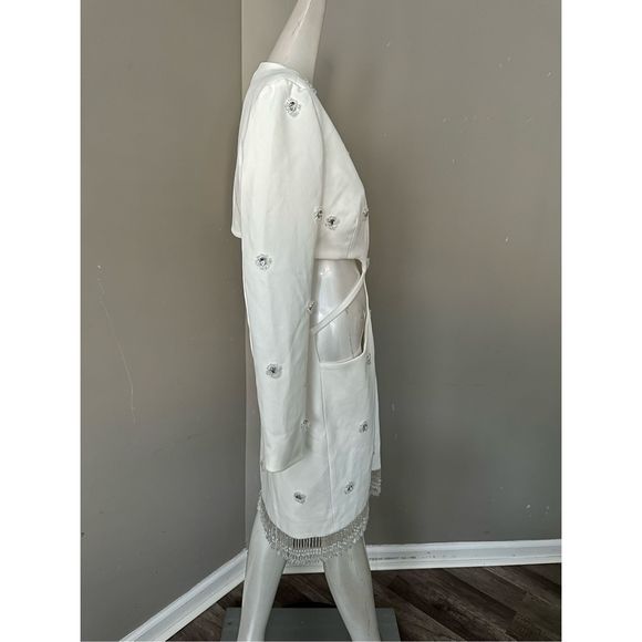 PATBO HAND-BEADED CUT-OUT BLAZER MINI DRESS - Picture 10 of 13